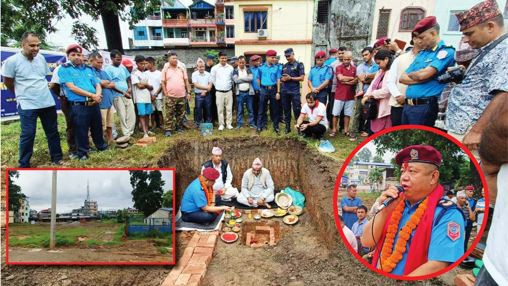 कावासोतीमा प्रहरीको नमूना पेट्रोल पम्प शिलान्यास
