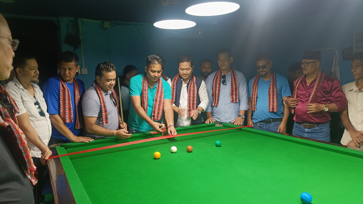 आठौं जिल्ला स्तरीय स्नुकर प्रतियोगिता भैरहवामा सुरु