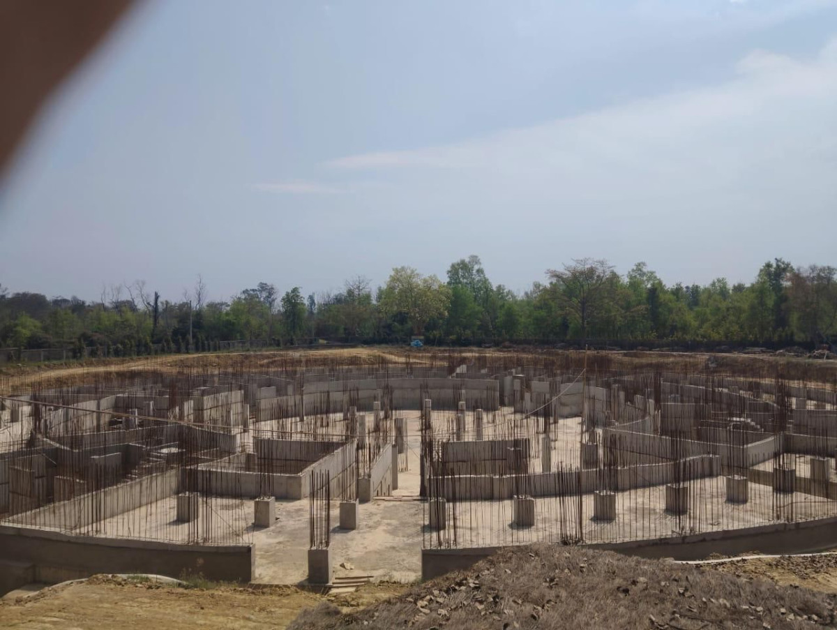 लुम्बिनी विकास कोषमा एउटै स्थानमा दुइ गुम्बा बनाउन दुईपटक भूमिपुजन हुँदै