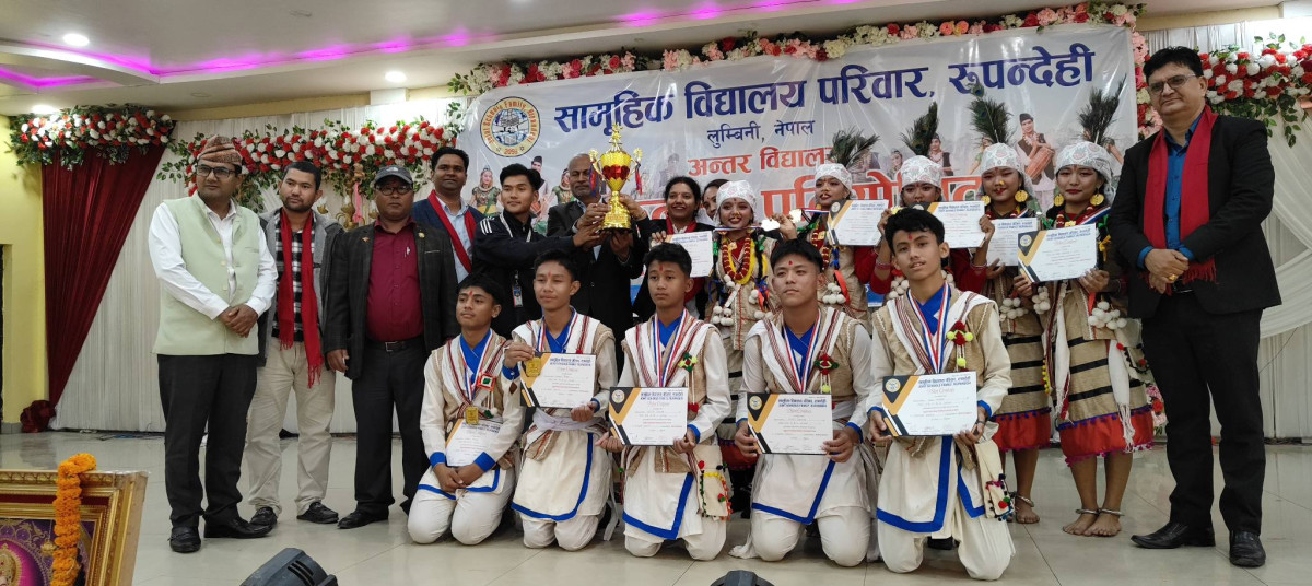 संस्कृति जोगाउन सामुहिक विद्यालय परिवारको स्थापनाकालदेखि लोक नृत्य प्रतियोगिता