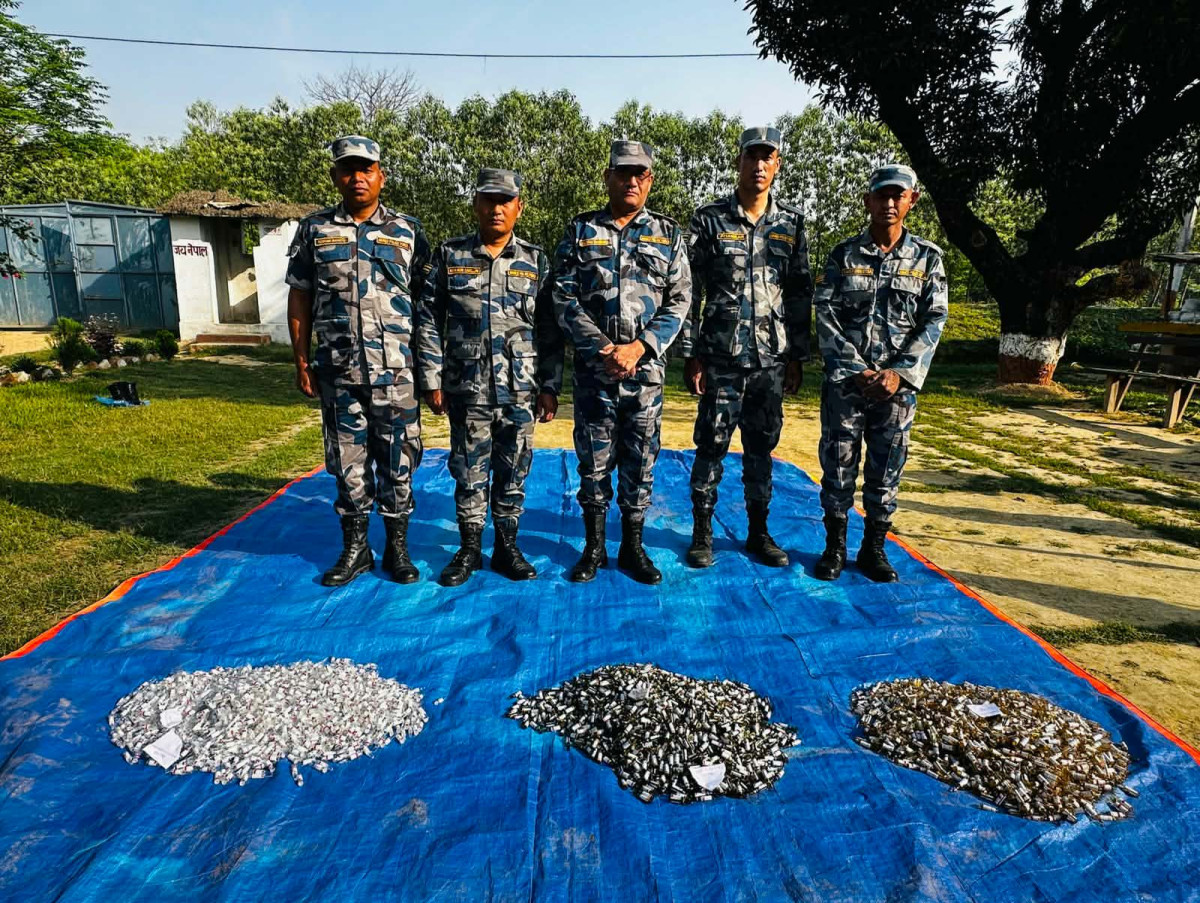 सशस्त्र प्रहरी बल, नेपाल सीमा सुरक्षा गुल्म हरपूरद्वारा ठूलो परिमाणमा लागूऔषध बरामद